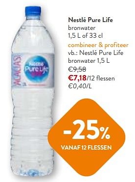 Promotions Nestlé pure life bronwater - Nestlé - Valide de 24/04/2024 à 07/05/2024 chez OKay