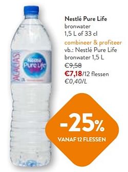 Nestlé pure life bronwater