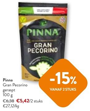 Promotions Pinna gran pecorino geraspt - Pinna - Valide de 24/04/2024 à 07/05/2024 chez OKay