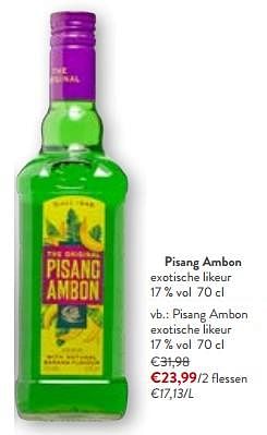 Promotions Pisang ambon exotische likeur - Pisang  Ambon  - Valide de 24/04/2024 à 07/05/2024 chez OKay