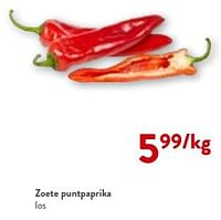 Promoties Zoete puntpaprika - Huismerk - Okay Buurtwinkels - Geldig van 24/04/2024 tot 07/05/2024 bij OKay