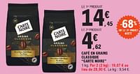 Promotions Cafe en grains classique carte noire - CarteNoire - Valide de 23/04/2024 à 04/05/2024 chez E.Leclerc