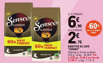 Promoties Dosettes de cafe senseo - Douwe Egberts - Geldig van 23/04/2024 tot 04/05/2024 bij E.Leclerc