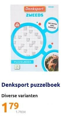 Promoties Denksport puzzelboek - Denksport - Geldig van 24/04/2024 tot 30/04/2024 bij Action