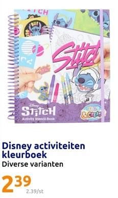 Promotions Disney activiteiten kleurboek - Disney - Valide de 24/04/2024 à 30/04/2024 chez Action
