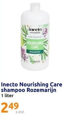Promoties Inecto nourishing care shampoo rozemarijn - Inecto - Geldig van 24/04/2024 tot 30/04/2024 bij Action