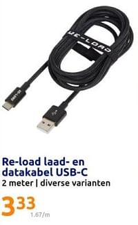 Re load laad en datakabel usb c-Reload