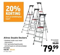 Promoties Altrex double deckers - Altrex - Geldig van 24/04/2024 tot 30/04/2024 bij Gamma