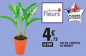 Promoties Pot de 3 griffes de muguet - Huismerk - E.Leclerc - Geldig van 23/04/2024 tot 04/05/2024 bij E.Leclerc
