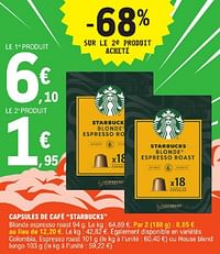 Capsules de café starbucks-Starbucks