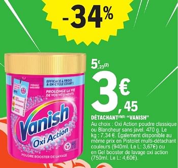 Promoties Détachant vanish - Vanish - Geldig van 23/04/2024 tot 04/05/2024 bij E.Leclerc