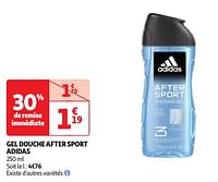 Promoties Gel douche after sport adidas - Adidas - Geldig van 23/04/2024 tot 06/05/2024 bij Auchan