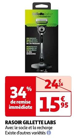Promotions Rasoir gillette labs - Gillette - Valide de 23/04/2024 à 06/05/2024 chez Auchan Ronq