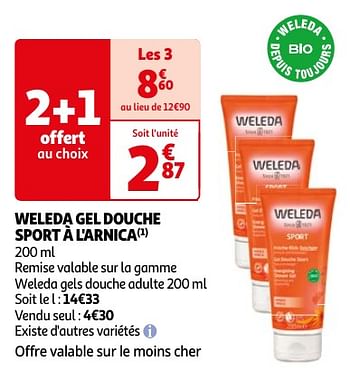 Promoties Weleda gel douche sport à l`arnica - Weleda - Geldig van 23/04/2024 tot 06/05/2024 bij Auchan