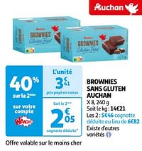 Brownies sans gluten auchan-Huismerk - Auchan