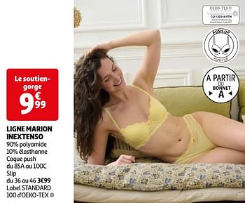 Promotions Soutiengorge ligne marion inextenso - Inextenso - Valide de 23/04/2024 à 06/05/2024 chez Auchan Ronq