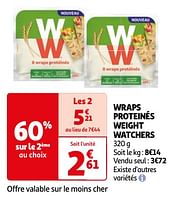 Promoties Wraps proteinés weight watchers - Weight Watchers - Geldig van 23/04/2024 tot 06/05/2024 bij Auchan