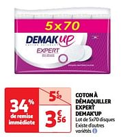 Promoties Coton à démaquiller expert demak`up - Demak'Up - Geldig van 23/04/2024 tot 06/05/2024 bij Auchan