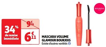 Promotions Mascara volume glamour bourjois - Bourjois - Valide de 23/04/2024 à 06/05/2024 chez Auchan Ronq