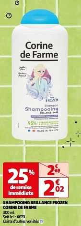 Promoties Shampooing brillance frozen corine de farme - Corine de farme - Geldig van 23/04/2024 tot 06/05/2024 bij Auchan