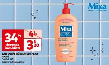 Promoties Lait corps réparateur mixa - Mixa - Geldig van 23/04/2024 tot 06/05/2024 bij Auchan