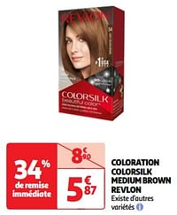 Coloration colorsilk medium brown revlon-Revlon