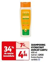 Promoties Shampooing hydratant avocat cantu - Cantu - Geldig van 23/04/2024 tot 06/05/2024 bij Auchan