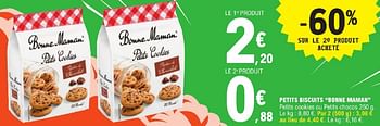 Promotions Petits biscuits bonne maman - Bonne Maman - Valide de 23/04/2024 à 04/05/2024 chez E.Leclerc