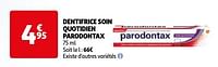 Promotions Dentifrice soin quotidien parodontax - Parodontax - Valide de 23/04/2024 à 06/05/2024 chez Auchan Ronq