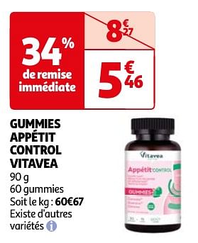 Promotions Gummies appétit control vitavea - Vitavea - Valide de 23/04/2024 à 06/05/2024 chez Auchan Ronq