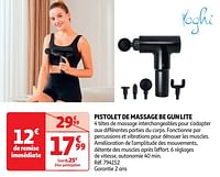 Promotions Yoghi pistolet de massage be gun lite - Yoghi - Valide de 23/04/2024 à 06/05/2024 chez Auchan Ronq