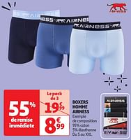 Promoties Boxers homme airness - Airness - Geldig van 23/04/2024 tot 06/05/2024 bij Auchan