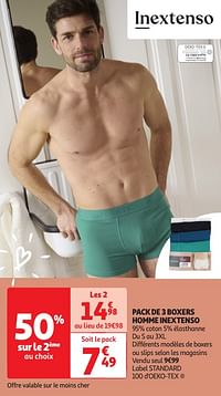 Pack de 3 boxers homme inextenso-Inextenso