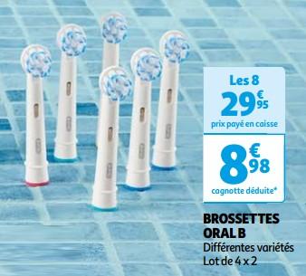 Promotions Brossettes oral b - Oral-B - Valide de 23/04/2024 à 06/05/2024 chez Auchan Ronq