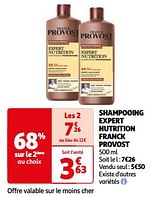 Promotions Shampooing expert nutrition franck provost - Franck Provost - Valide de 23/04/2024 à 06/05/2024 chez Auchan Ronq