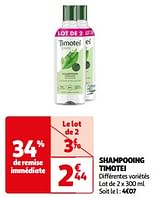 Promotions Shampooing timotei - Timotei - Valide de 23/04/2024 à 06/05/2024 chez Auchan Ronq