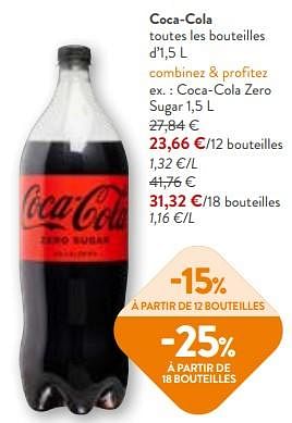 Promoties Coca-cola zero sugar - Coca Cola - Geldig van 24/04/2024 tot 07/05/2024 bij OKay