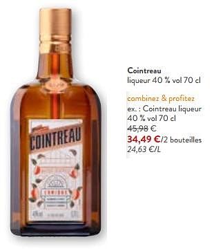 Promoties Cointreau liqueur - Cointreau - Geldig van 24/04/2024 tot 07/05/2024 bij OKay