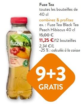 Promoties Fuze tea black tea peach hibiscus - FuzeTea - Geldig van 24/04/2024 tot 07/05/2024 bij OKay