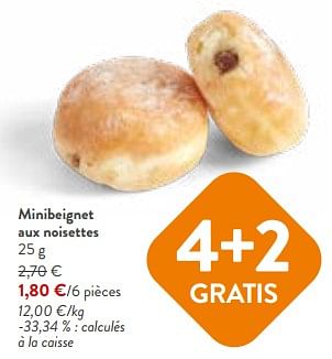 Promoties Minibeignet aux noisettes - Huismerk - Okay Buurtwinkels - Geldig van 24/04/2024 tot 07/05/2024 bij OKay