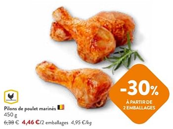 Promotions Pilons de poulet marinés - Huismerk - Okay Buurtwinkels - Valide de 24/04/2024 à 07/05/2024 chez OKay