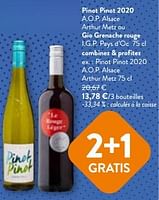 Promotions Pinot pinot 2020 a.o.p. alsace arthur metz - Vins blancs - Valide de 24/04/2024 à 07/05/2024 chez OKay
