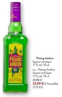 Promotions Pisang ambon liqueur exotique - Pisang  Ambon  - Valide de 24/04/2024 à 07/05/2024 chez OKay