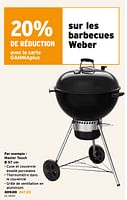 Promotions Barbecues weber master touch - Weber - Valide de 24/04/2024 à 30/04/2024 chez Gamma