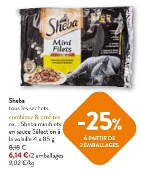 Promotions Sheba minifilets en sauce sélection à la volaille - Sheba - Valide de 24/04/2024 à 07/05/2024 chez OKay