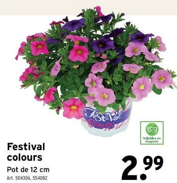 Promotions Festival colours - Produit maison - Gamma - Valide de 24/04/2024 à 30/04/2024 chez Gamma
