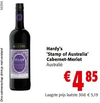 Hardy’s stamp of australia cabernet-merlot-Rode wijnen