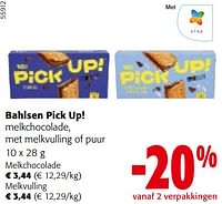 Promoties Bahlsen pick up! melkchocolade, met melkvulling of puur - Bahlsen - Geldig van 24/04/2024 tot 07/05/2024 bij Colruyt