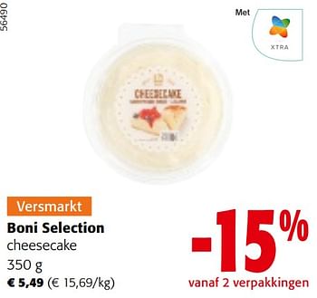 Promoties Boni selection cheesecake - Boni - Geldig van 24/04/2024 tot 07/05/2024 bij Colruyt
