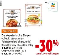 Promoties De vegetarische slager volledig assortiment - De Vegetarische Slager - Geldig van 24/04/2024 tot 07/05/2024 bij Colruyt